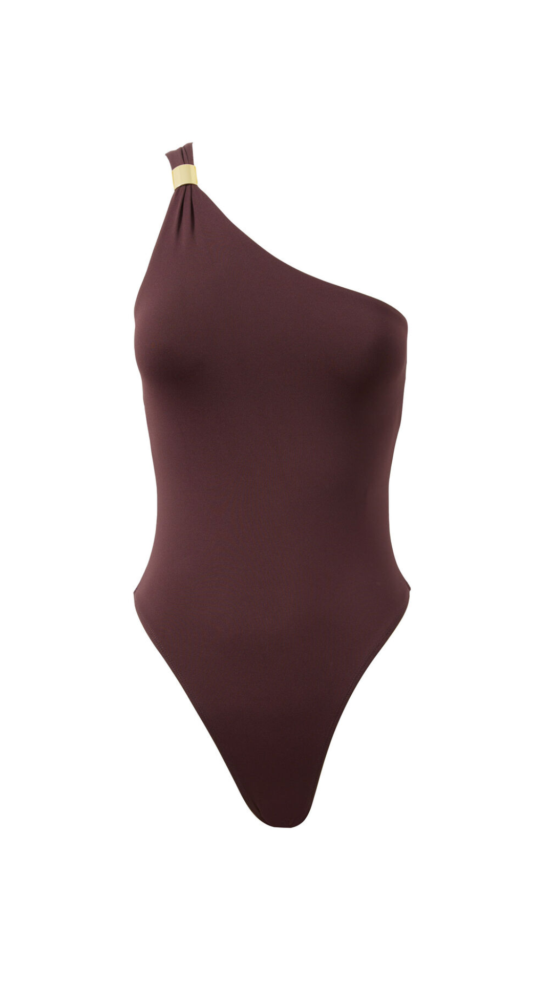 Espresso One-Shoulder Bodysuit