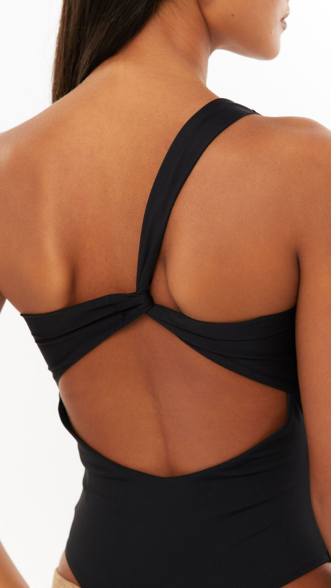 Black One-Shoulder Bodysuit