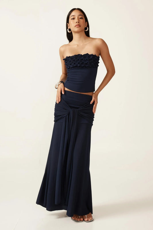Navy Ruffle Set