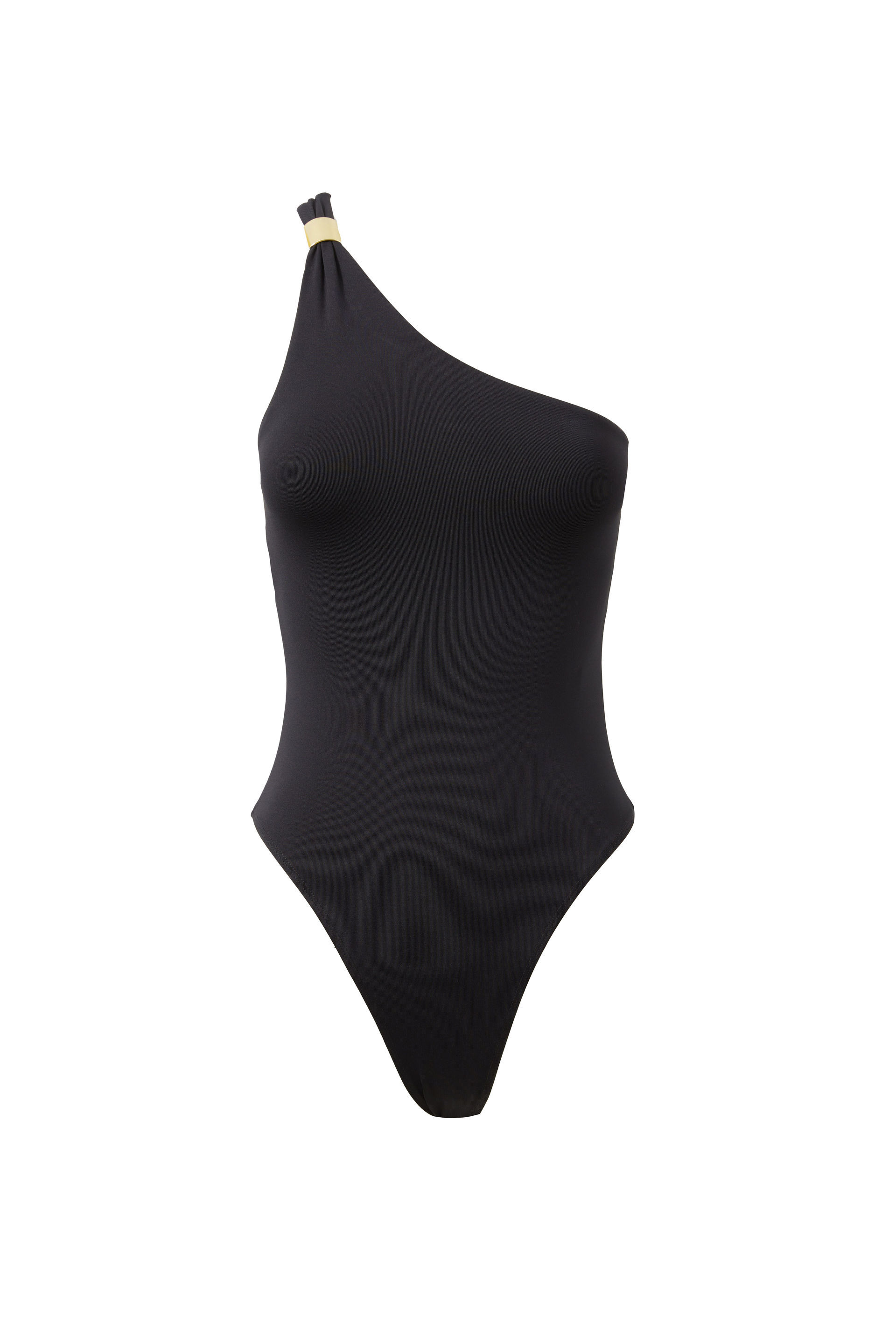 Black One-Shoulder Bodysuit